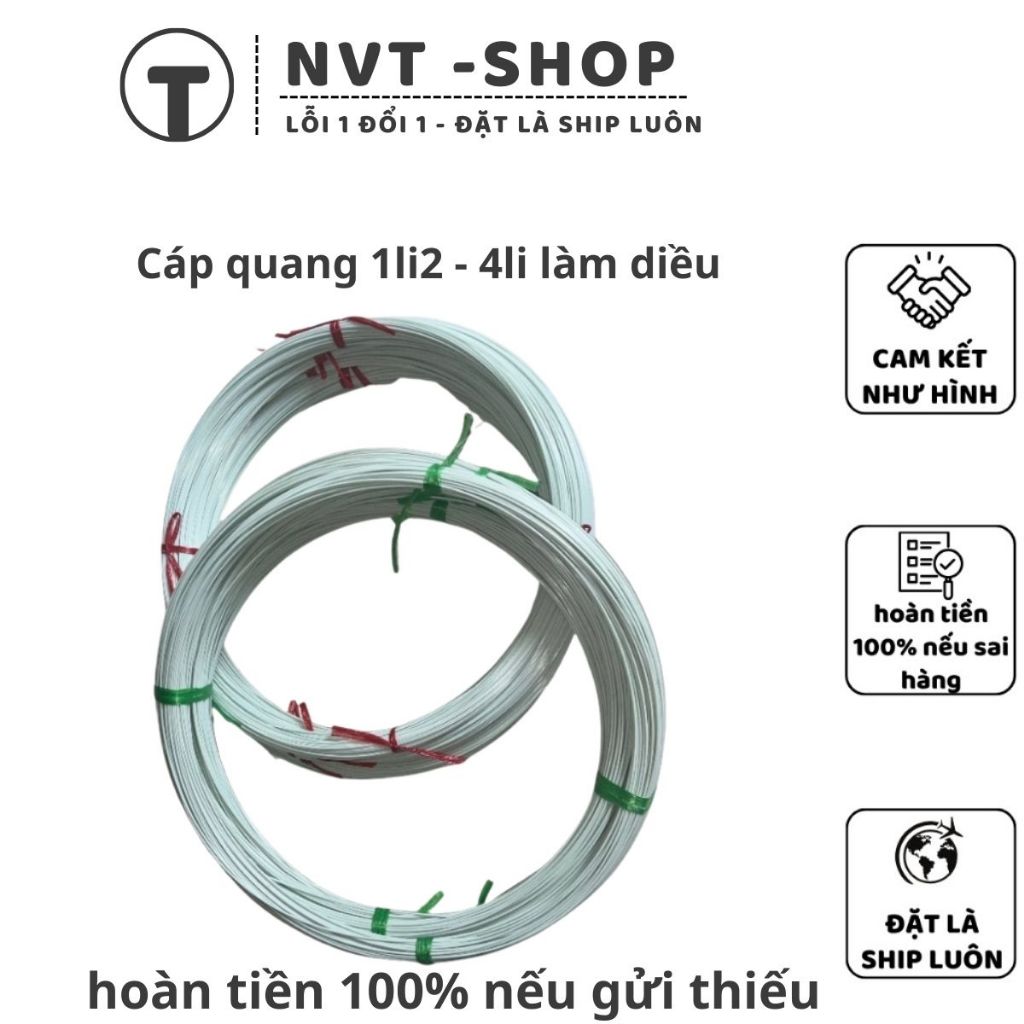 Cáp quang làm diều sáo đại trà cánh cốc song vân chính mỹ đuôi cá nan cáp quang 1,2li 1,5li 1,7li 2,