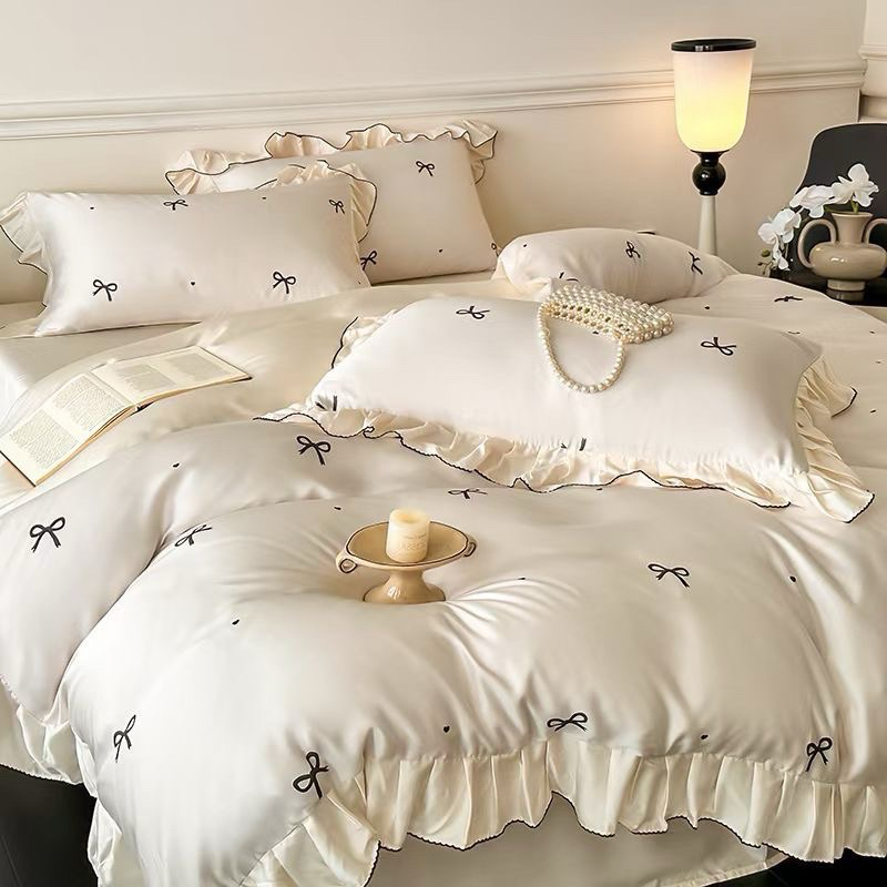 [HÀNG CÓ SẴN] FULL BỘ VỎ CHĂN GA GỐI PHI LỤA ĐƠN SẮC - CHÙ BEDDING