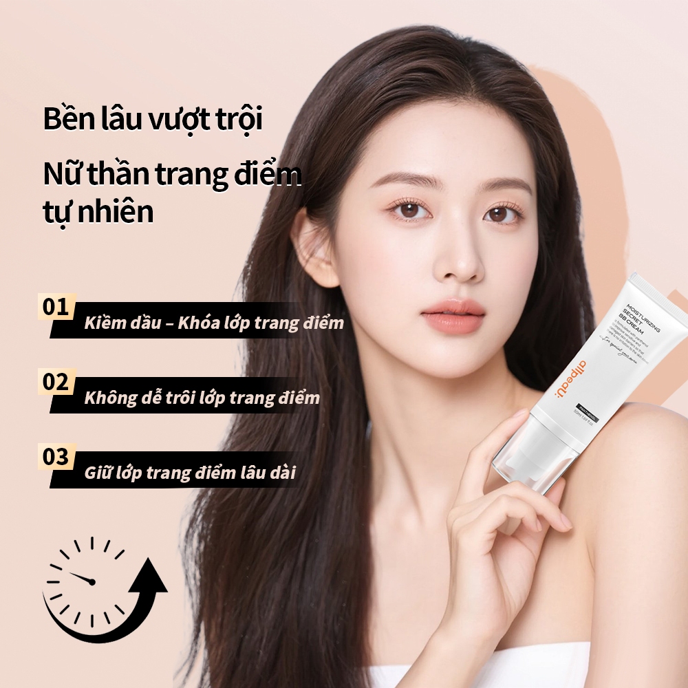 Kem Trang Điểm BB Cream Hàn Quốc allpeaU: Mỏng Nhẹ Dưỡng Ẩm Tự Nhiên Lâu Trôi - MOISTURZING SECRET BB CREAM