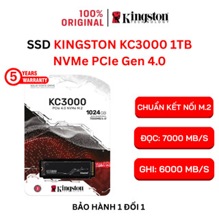  Ổ cứng SSD Kingston KC3000 512G 1TB PCIe 4.0 NVMe M.2 SSD  HÀNG CHÍNH HÃNG | BẢO HÀNH 60 THÁNG  