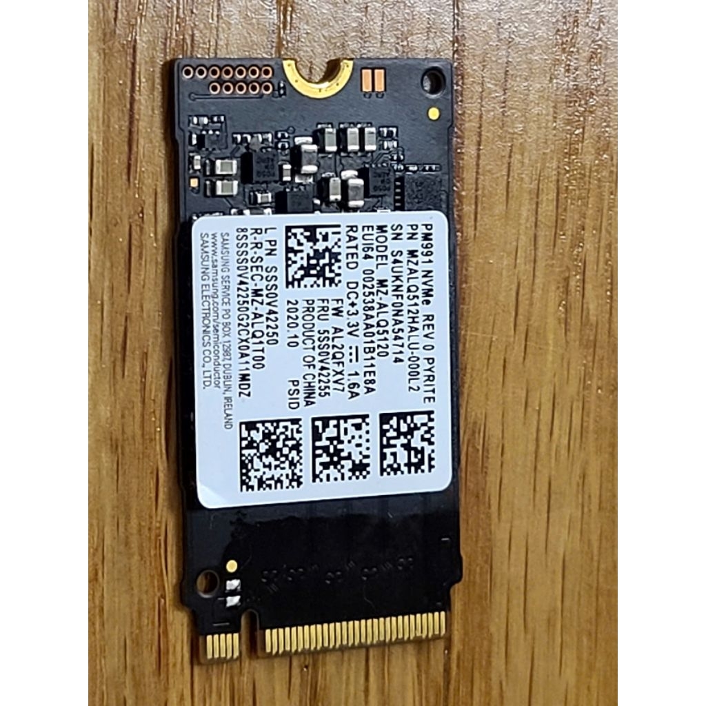 SSD samsung nvme 512gb 256gb pm991 m2 2242 pcie gen 3x4 mzalq512halu 512gb pny hàng tháo máy sẵn win
