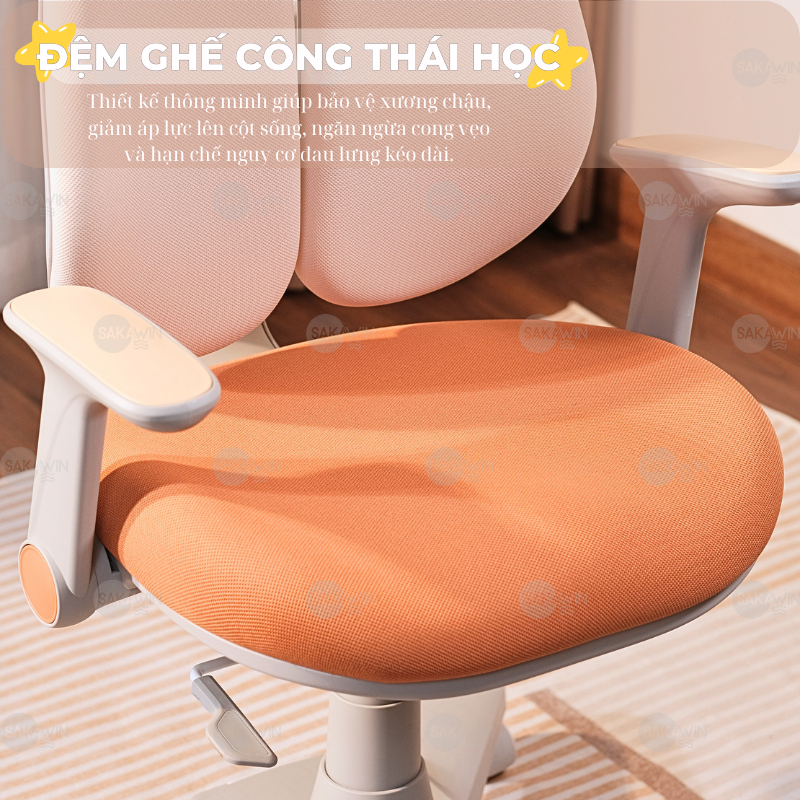 [Mẫu Mới 2026] Ghế chống gù cao cấp Sakawin Premium G01, Ghế học sinh thế hệ mới điều chỉnh dáng ngồi cho bé | BigBuy360 - bigbuy360.vn