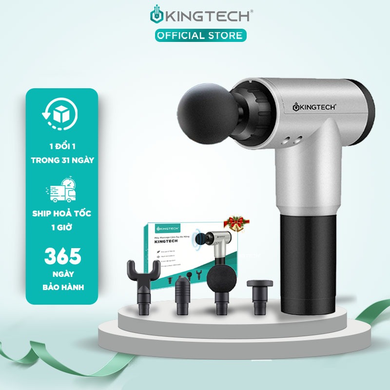 Máy Massage Cầm Tay 6 Cấp Độ KINGTECH KH-320 - Mát Xa Toàn Thân Giúp Thư Giãn, Giảm Đau Cổ Vai Lưng  - Quà Tặng Nam Nữ