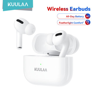 Tai nghe Bluetooth 5.0, Kuulaa, khử tiếng ồn, tai nghe thể thao, với hộp sạc, tương thích với điện thoại