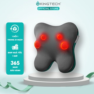 Gối Massage Đa Năng Nhiệt Hồng Ngoại KINGTECH KP-500 - Chuyên Sâu Cổ Vai Gáy, Thắt Lưng - Chính Hãng