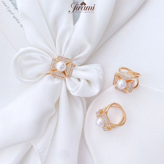  Khuy Cài Khăn Lụa Vuông Tạo Kiểu Thắt Nơ Sang Trọng Phụ Kiện Nút Cài Khăn Bandana Đính Đá Cao Cấp 