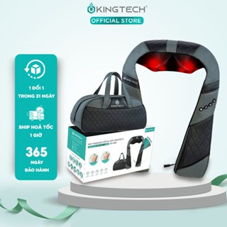 Máy Massage Cổ Vai Gáy Chuyên Sâu KINGTECH KS-460,  Chức Nhiệt Hồng Ngoại, Xoay Đảo Chiều - Hàng Chính Hãng