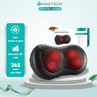 Gối Massage Nhiệt Hồng Ngoại KINGTECH KP-315 - 4 Bóng Xoay - Chuyên Sâu Cổ Vai Gáy, Thắt Lưng - Chính Hãng