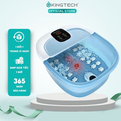 Bồn Ngâm Chân Massage Cao Cấp KINGTECH BM-400, 22 Con Lăn Kết Hợp Ngâm Nước Nóng, Đèn Hồng Ngoại, Sục Khí Thư Giãn