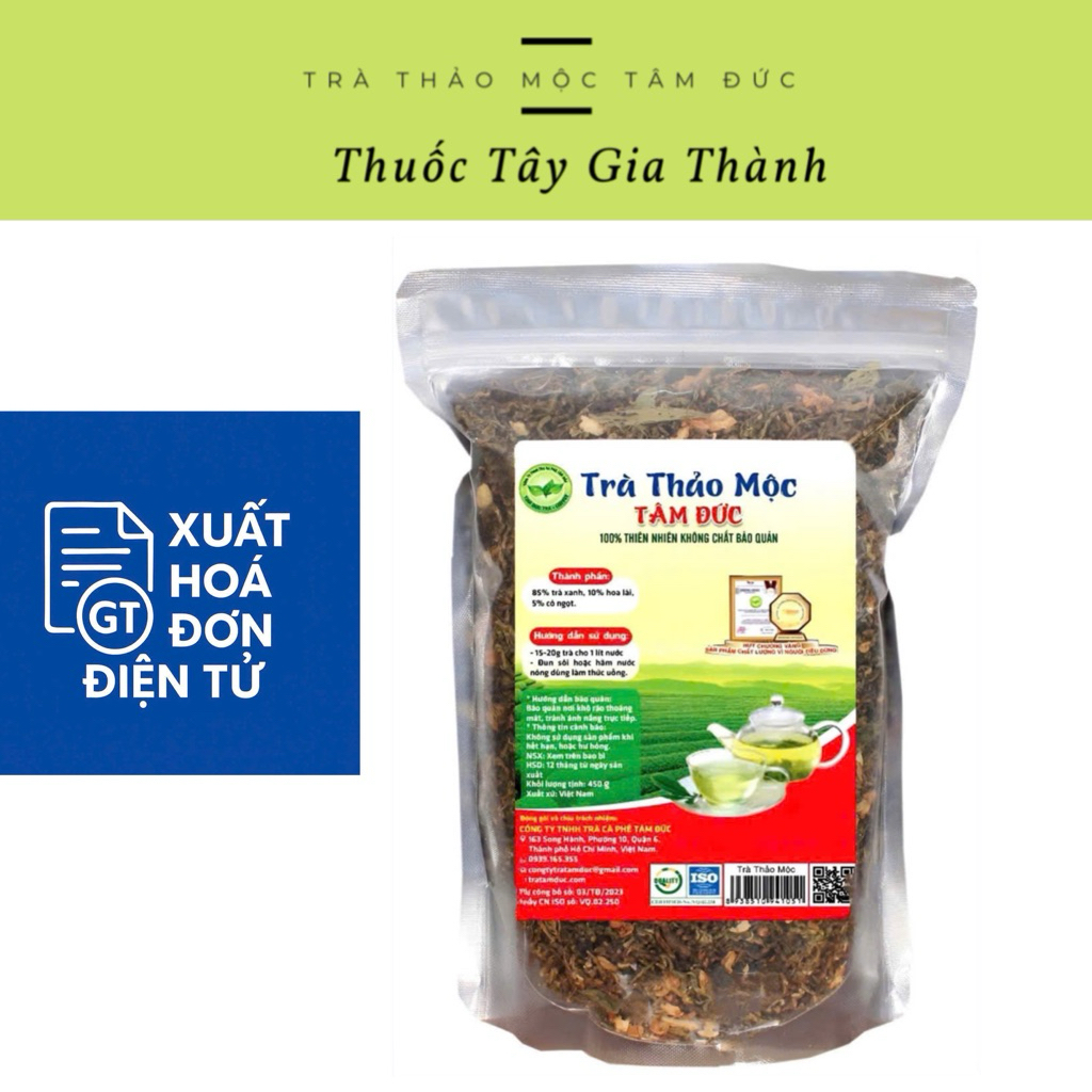 Trà Thảo Mộc Tâm Đức ( Mẫu Mới)