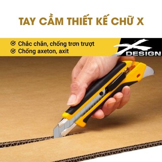 Dao kỹ thuật hạng nặng OLFA L-5 18mm cắt thảm, sàn gỗ, cao su, nhựa, mica đa năng xuất xứ Nhật Bản