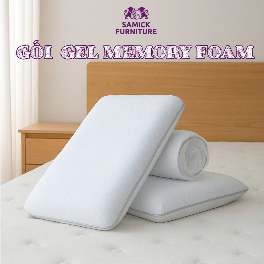 Gối cao su non MEMORY FOAM Samick Furniture - Giải pháp cho đau mỏi vai gáy