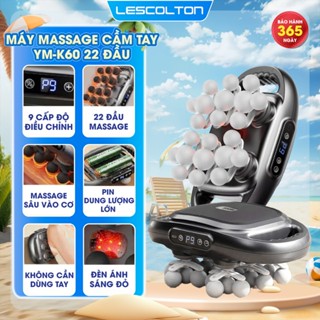 Máy massage cầm tay 22 đầu 9 cấp độ Lescolton YM-60-22 mát xa toàn thân tay đấm lưng giảm đau cơ ( BẢO HÀNH 12 THÁNG )