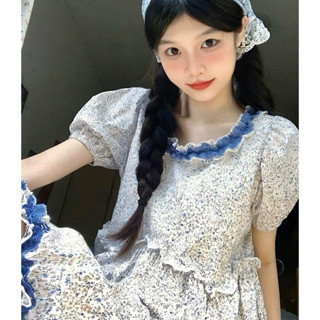 ĐẦM BABYDOLL HOA NHÍ MÙA HÈ VIỀN REN XINH XẮN