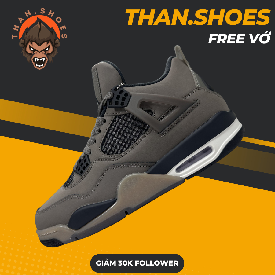 Giày Sneaker JD4  Brick By Brick Stone, JD4 Gạch Xám - Than.Shoes