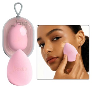  Mút Tán Kem Nền Siêu Mềm Có Hộp Bảo Vệ Cao Cấp JESSUP Miracle Complexion  Size L Màu Hồng  