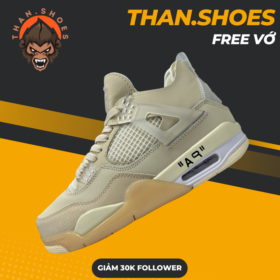 Giày Sneaker 𝓙𝓓4 𝓞𝓯𝓯 𝓦𝓱𝓲𝓽𝓮 𝓚𝓮𝓶 𝓣𝓻𝓪̆́𝓷𝓰 - Than.Shoes