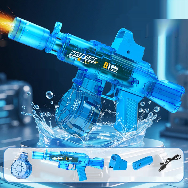 Súng nước có đèn M416, đồ chơi súng nước tự động đồ chơi ngoài trời quà tặng cho bé