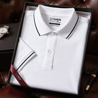Áo polo nam cao cấp BASIC TRƠN VIỀN [Tặng Kèm Hộp Quà Xịn] vải cá sấu FeelMax thoáng mát - SIXMEN