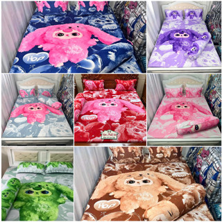 ga giường thun lạnh Hàn quốc BABY THREE (1 ga, 2 vỏ đầu. 1 vỏ ôm cột dây) HOANGHABEDDING