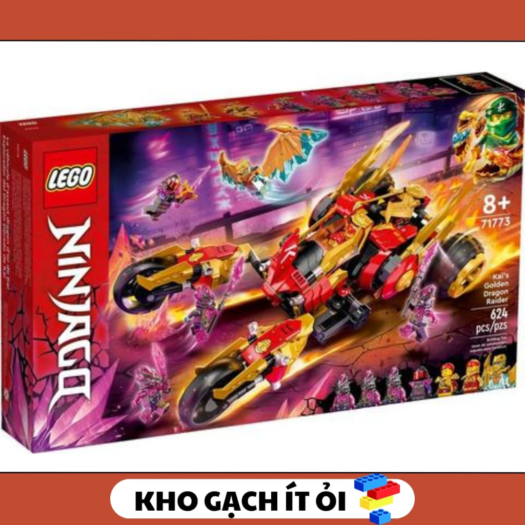 Lego Ninjago set 71773 - Gạch xe + Máy bay + Sách & Box - Like new
