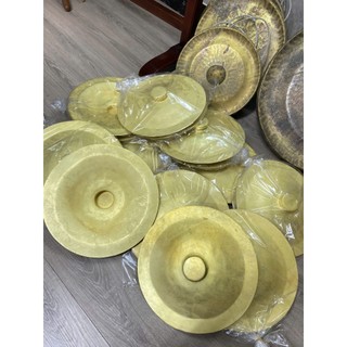 Chập cheng chũm chọe đồng vàng 30cm cổ vũ (cặp-2 cái)
