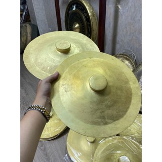 Chập cheng chũm chọe đồng vàng 30cm cổ vũ (cặp-2 cái)
