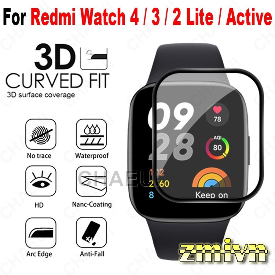 Miếng dán màn hình 3D cho Redmi Watch 5 Active Lite / Redmi Watch 4 3 2 Lite / Mi Watch Lite
