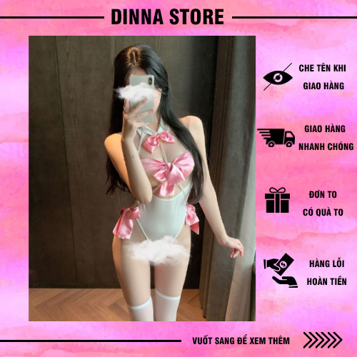 Bodysuit nơ xinh xắn dễ thương sexy anime nhật bản cho nữ