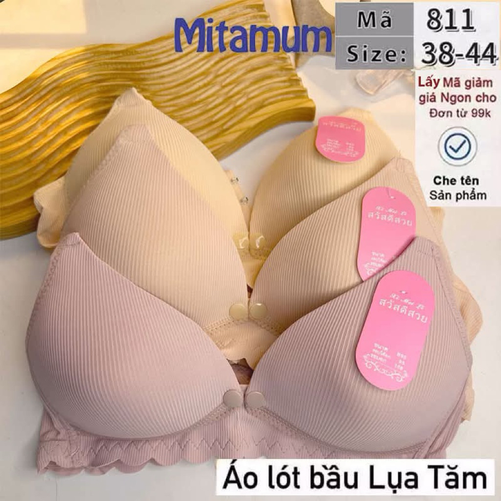 Áo lót bầu cho con bú chất LỤA TĂM, áo ngực bầu mùa hè, áo lót cho con bú, đồ lót bầu, áo chip bầu