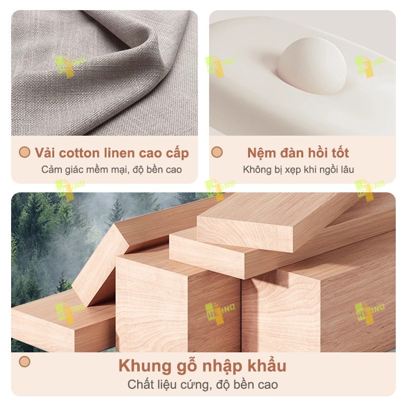 HENIO Ghế sofa giường vải nỉ bền đẹp Bắc Âu 1/2/3 chỗ ngồi cho phòng khách căn hộ phòng ngủ | BigBuy360 - bigbuy360.vn