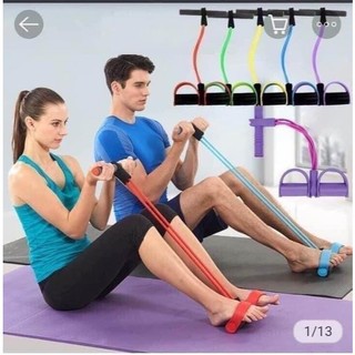 Dây Tập Bụng 4 Ống, Đàn Hồi Kháng Lực, Dụng Cụ Tập Gym Tại Nhà giảm cân hiệu quả-tienstoree6688