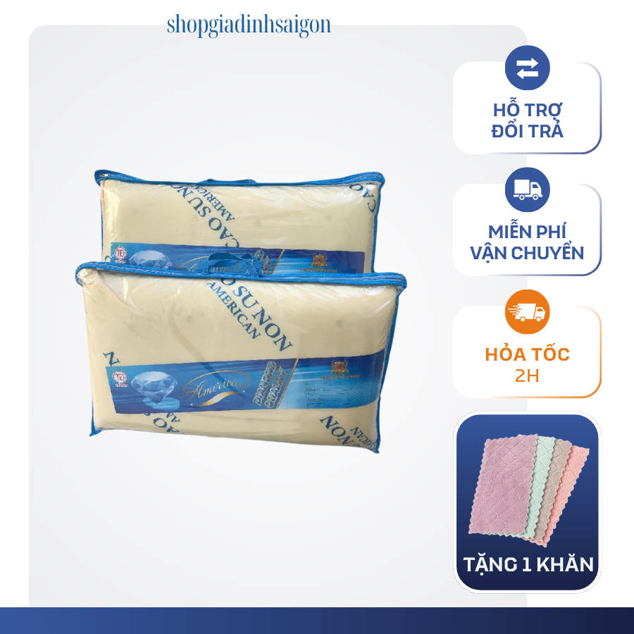 GỐI CAO SU NON AMERICAN CAO CẤP