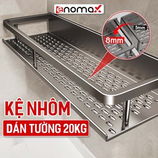 Kệ đựng đồ nhà tắm ENOMAX dán tường, để đồ phòng tắm gọn gàng, chất liệu nhôm hàng chống gỉ cao cấp