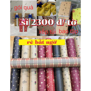 giấy gói quà,mua trên gói hoa kraft , giấy gói tập 50 x 70 cm