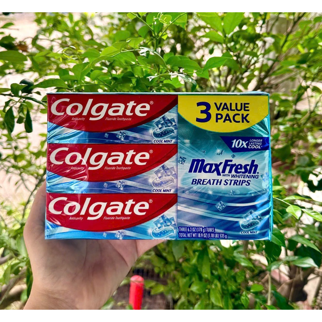 🇺🇸KEM ĐÁNH RĂNG COLGATE MAX FRESH WITH WHITENING🇺🇸