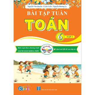 Sách - Bài Tập Tuần Toán Lớp 6 - học kì 1 - Cánh diều (1 quyển)