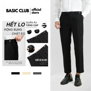 Quần Âu Nam Sidetab BASIC CLUB Quần Dài Nam Lưng Cao Dáng Baggy Cạp Điều Chỉnh Eo Thỏa Mái AST1