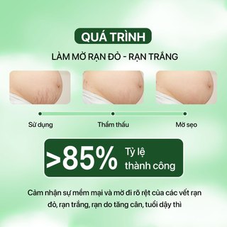 Combo Kem Rạn Da Actiscar Stretch 50ml và Serum 30ml giúp làm mờ rạn do mang thai, dậy thì, tăng cân