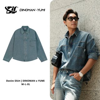  Áo Khoác Jean Cúc Cài DINOMAN Chỉ Nổi Cao Cấp Đứng Form Tôn Dáng Trẻ Trung Năng Động SM023-2 