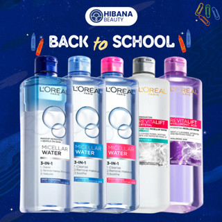 Nước Tẩy Trang L'Oréal 3in1 Micellar Water 400ml Làm Sạch Sâu, Dịu Nhẹ, Cho Mọi Loại Da