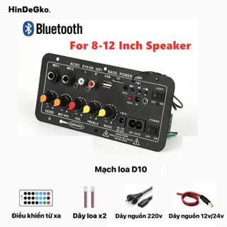  Mạch loa D10 Bluetooth 5.0 hát Karaoke 120w 12V 24V 220V  Tặng kèm đủ phụ kiện  