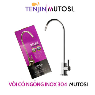  Vòi Lấy Nước Mutosi Inox 304 Vòi Cổ Ngỗng Cắm Nhanh Đầy Đủ Phụ Kiện Dùng Cho Máy Lọc Nước RO 