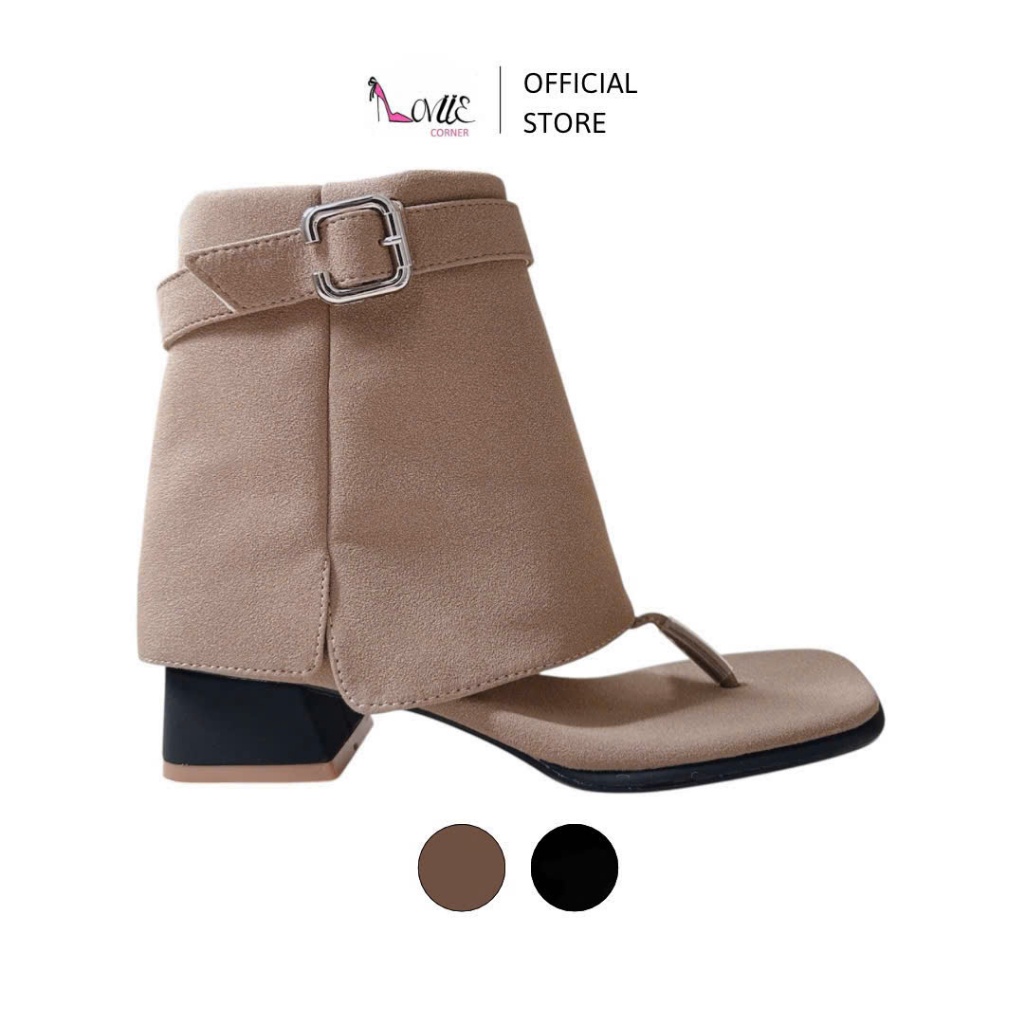 LOVIIECORNER - FORM TO - BOOT NỮ CAO GÓT PHONG CÁCH SANG TRỌNG - BOOT NỮ THỜI TRANG DA XỊN GÓT CAO 4