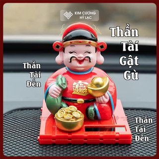  Tượng Thần Tài May Mắn Gật Đầu Tượng Chú Tiểu Gõ Mõ  Mật Tông Việt Nam  Trang Trí Taplo Ô Tô Bàn Thờ Bàn Làm Việc 