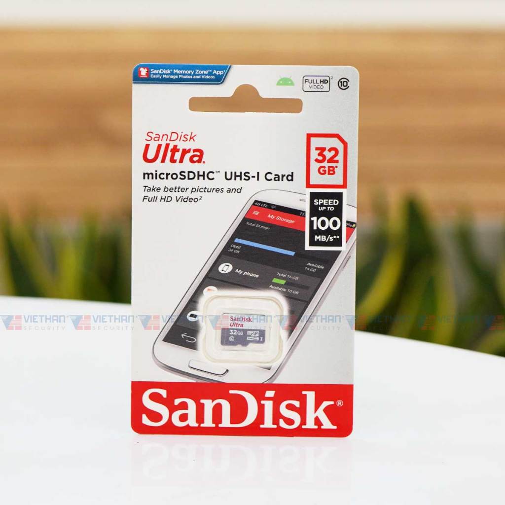 Thẻ nhớ 32GB MicroSDHC Sandisk Ultra
