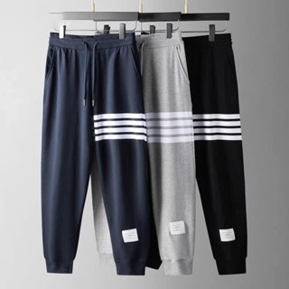  Quần dài Jogger thể thao nam vải cotton tổ ong Hàn cao cấp The1975 Thom 4 gạch 
