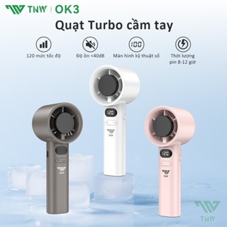 TNW OK3 Quạt Mini Cầm Tay Quạt Di Động Điều Chỉnh Vô Hạn 120 Cấp Độ Mini Quạt Sạc Tốc Độ Cao Cầm Tay