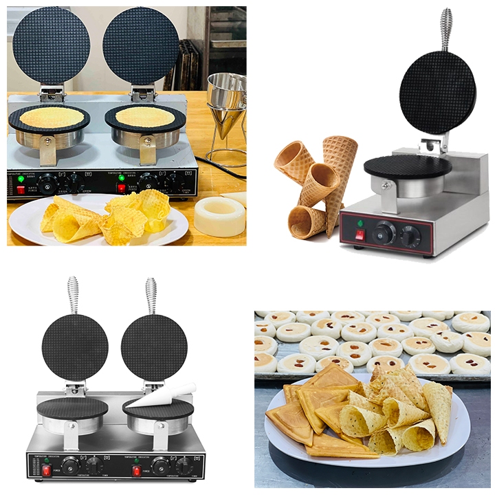 {ĐỦ MẪU} Máy Làm Bánh Kẹp Ốc Quế, Kẹp Cuốn Giòn  Dòng Máy Điện | Công Nghiệp