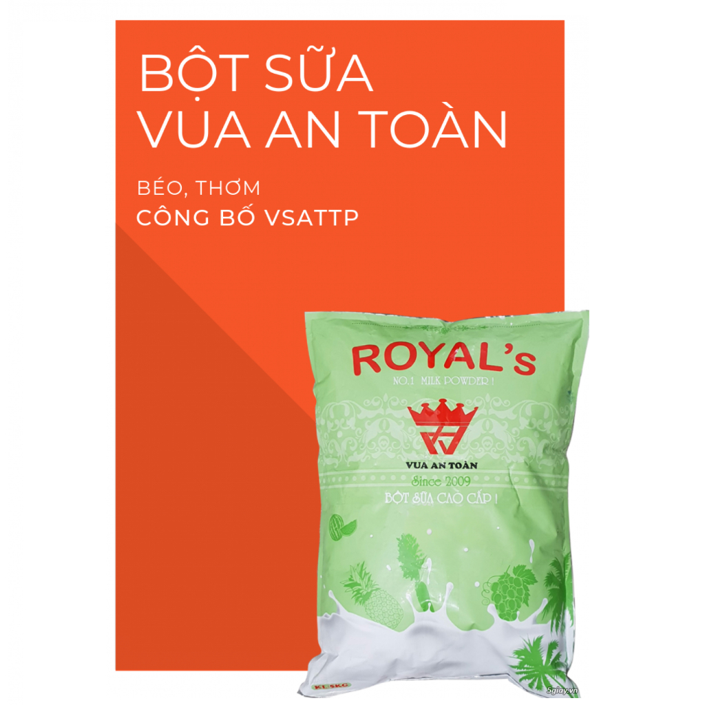 Bột Sữa Royal's Cao Cấp 5kg, Bột Kem Béo Thực Vật Pha Trà Sữa